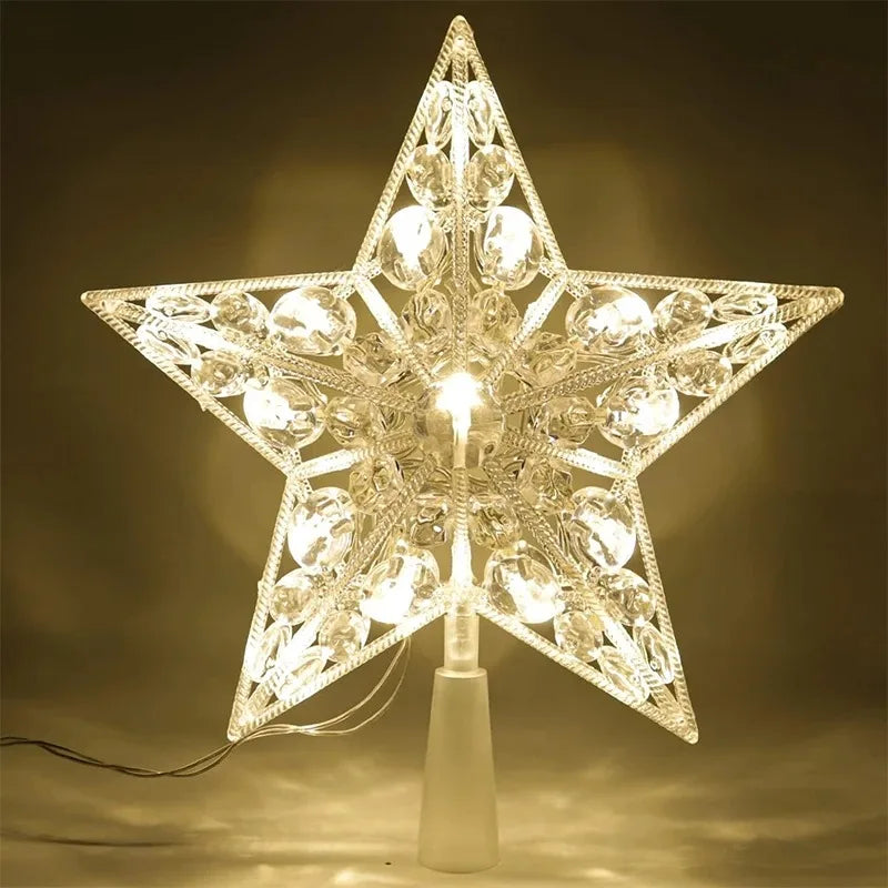 15cm LED Christmas Tree Topper Star