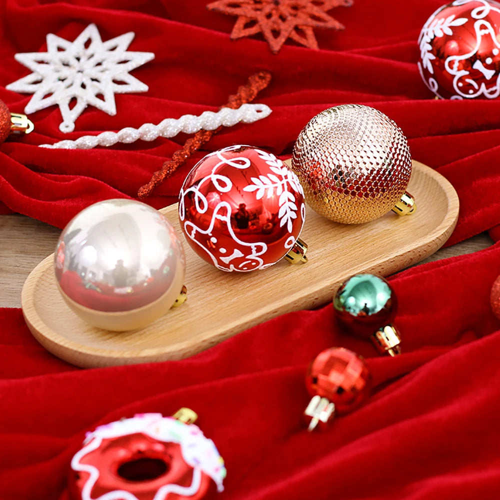 45pcs Christmas Ball Ornament Set