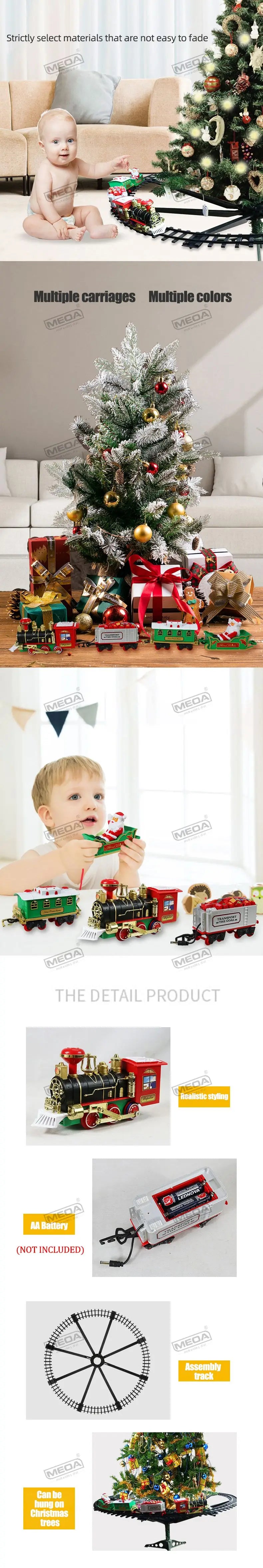 Electric Christmas Tree Train Set