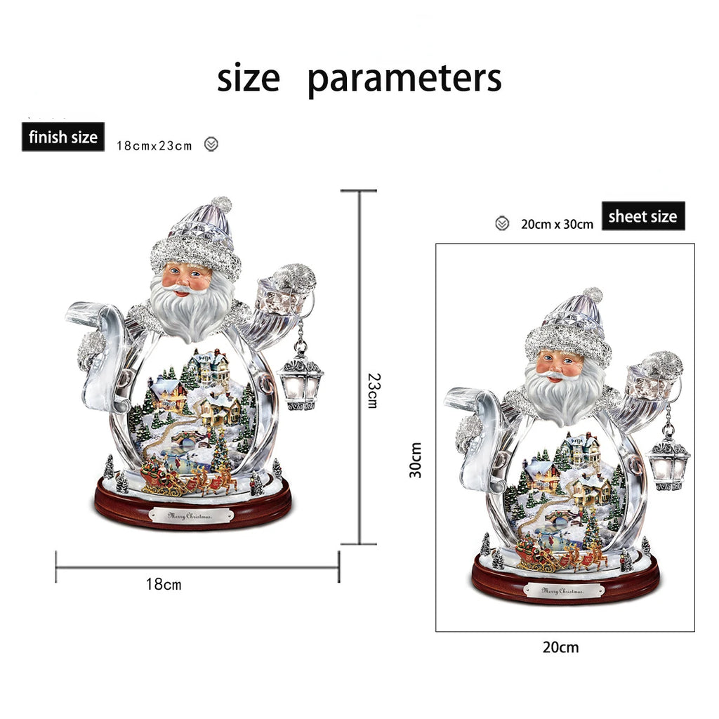 Christmas PVC Window Stickers – Santa, Snowman & Tree Crystal Designs for 2025 Holiday Home Décor