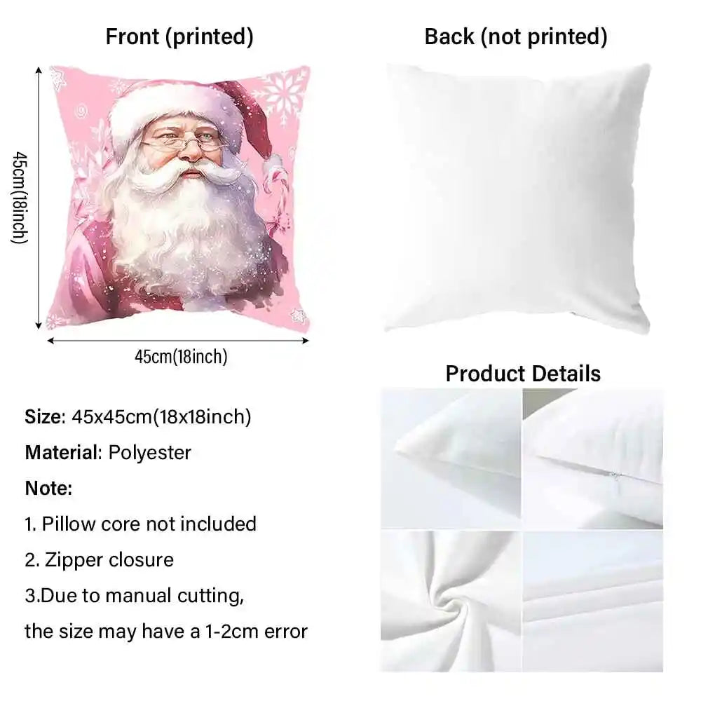 Christmas Cushion Cover – Festive Decorative Pillowcase for Holiday Home Décor