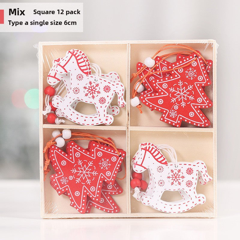 Wooden ornaments hangers